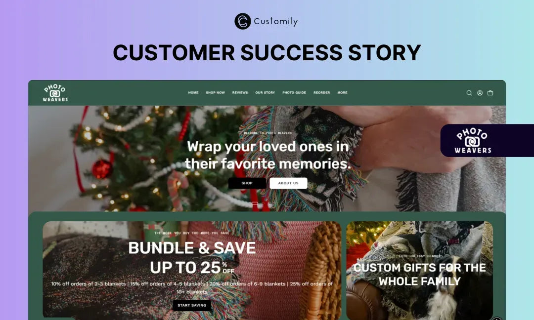 Customer's Success Story | Photo Weavers & Customily