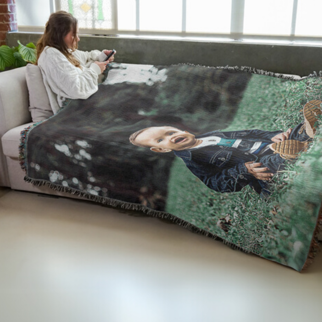 72" x 54" Woven Throw | Portrait